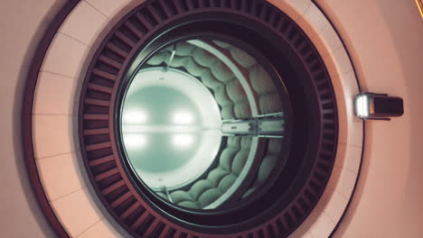 exploring the interior of a futuristic space station in low earth orbit