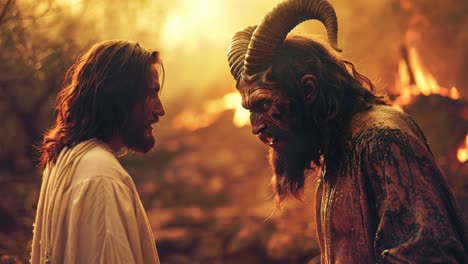 confrontation of good and evil