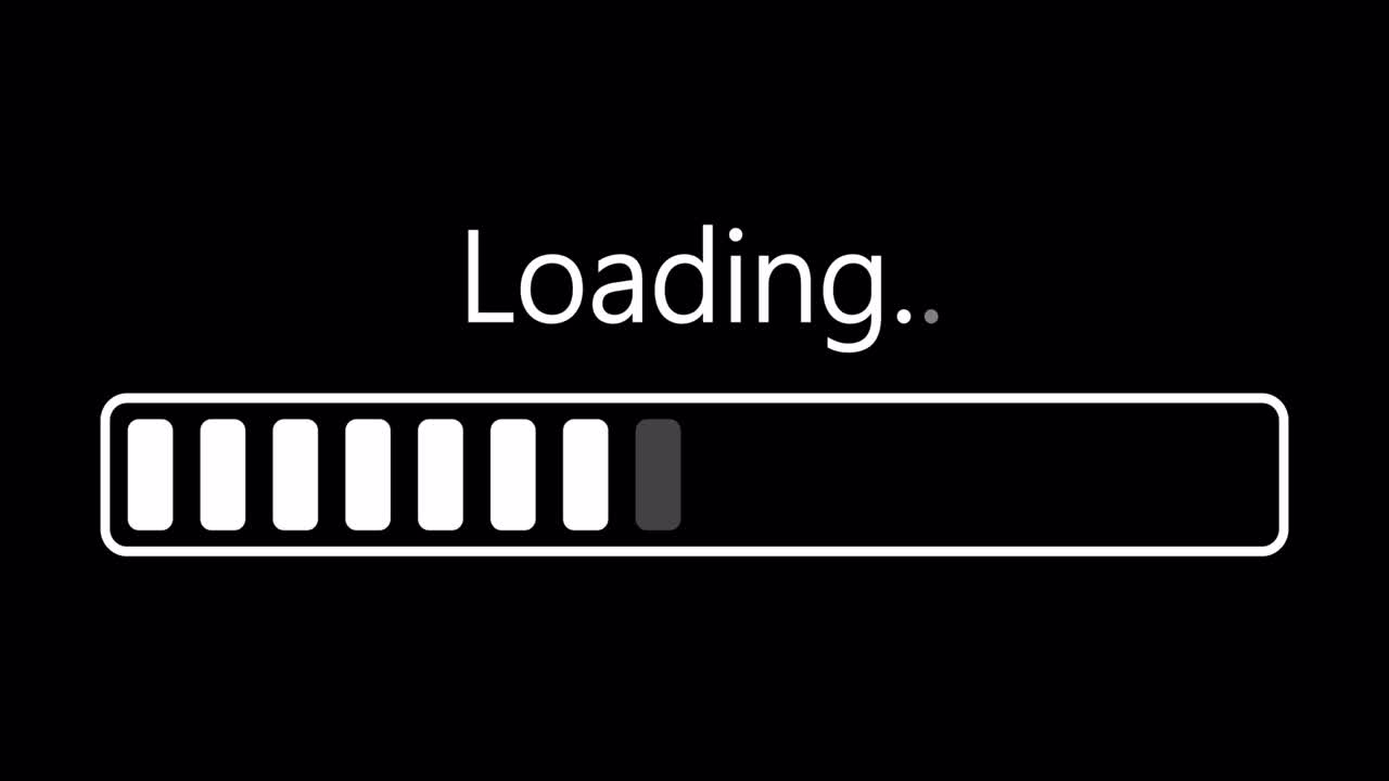 Loading animation. Download. Progress concept. Loader icons set. Alfa chanel. 4K