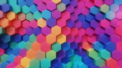 colorful hexagon pattern