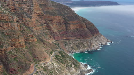 amazing asphalt road along the ocean in south africa