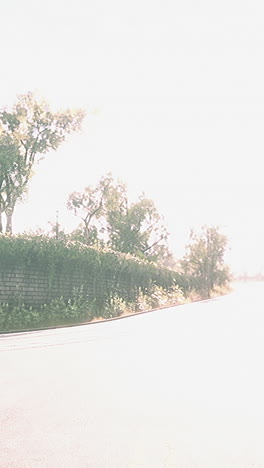 empty road in the countryside