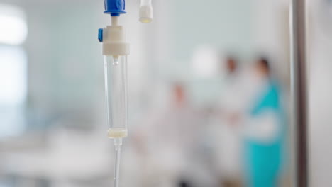 iv drip, liquid and medicine in a hospital