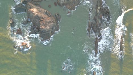 chapora beach top view in goa india
