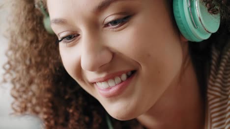 young woman surrounded by sound