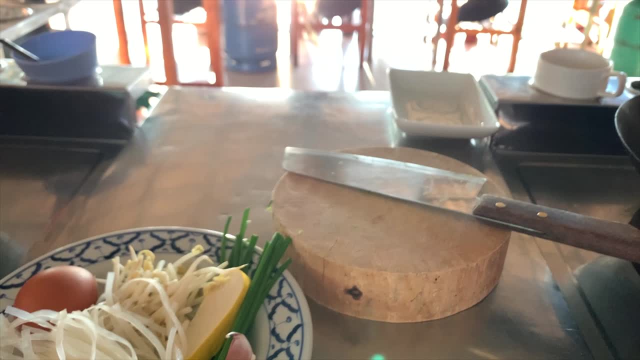 태국 요리 과정의 전형적인 태국 재료