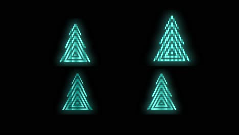 neon green christmas trees pattern