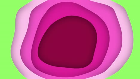 las formas plásticas coloridas, el fondo abstracto, la animación 3d, el bucle sin costuras.