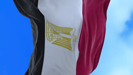 seamless loop of egyptian flag.