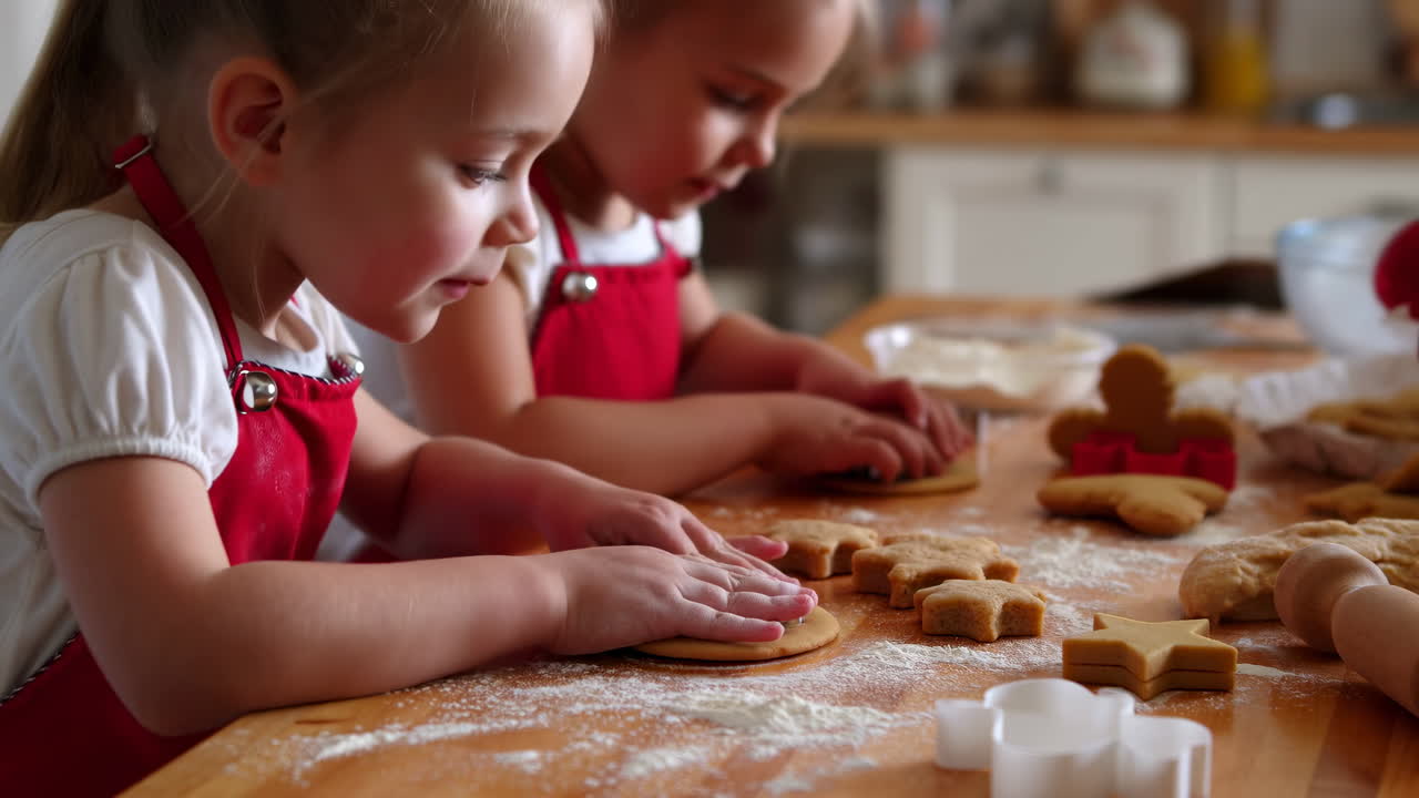 Children Baking Cookies Together
