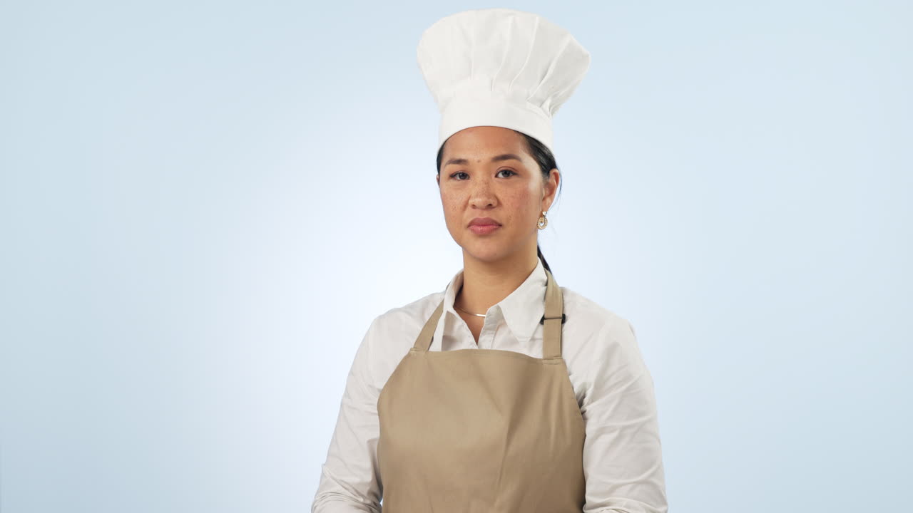 Wanita Asia, koki, dan profesional