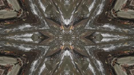 kaleidoscope from nature shots, wissahickon creek