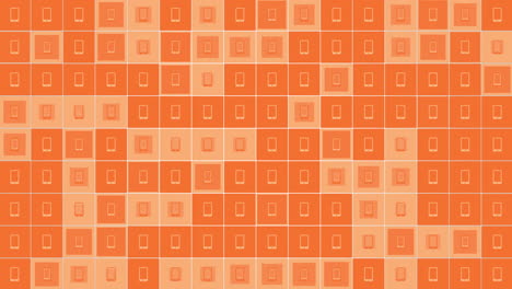 social mobile cell network icons pattern on gradient background