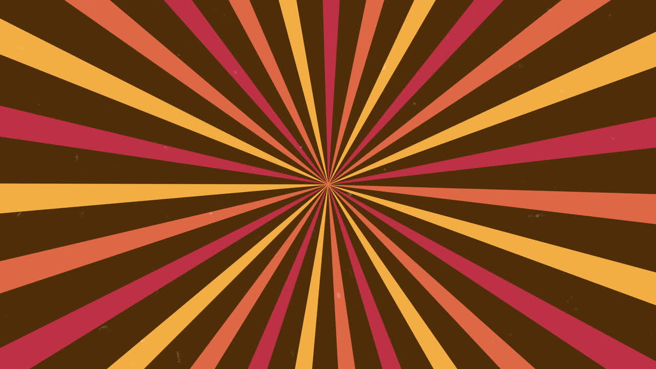 Animated Retro Sunburst Pattern with Warm Colors