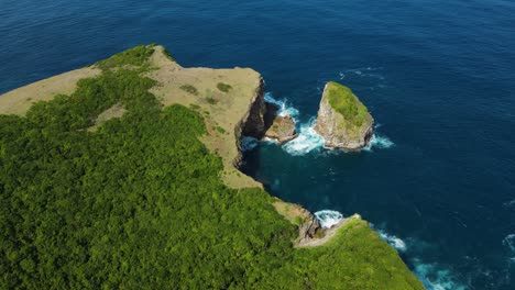 mandalika surrounding area seascape aerial view. gili island on south lombok