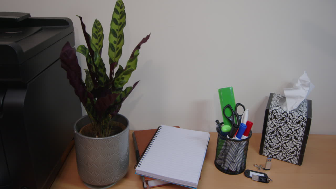 выбирая ручку на столе