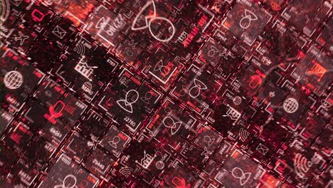 visualización de datos digitales abstractos
