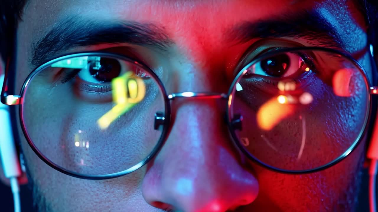 primer plano de un hombre con gafas