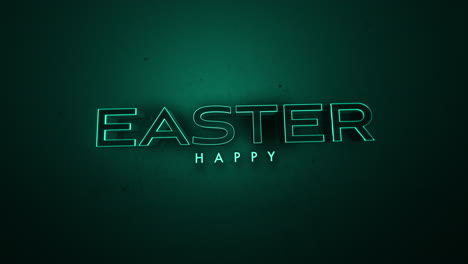 Monochrome-Happy-Easter-on-green-gradient