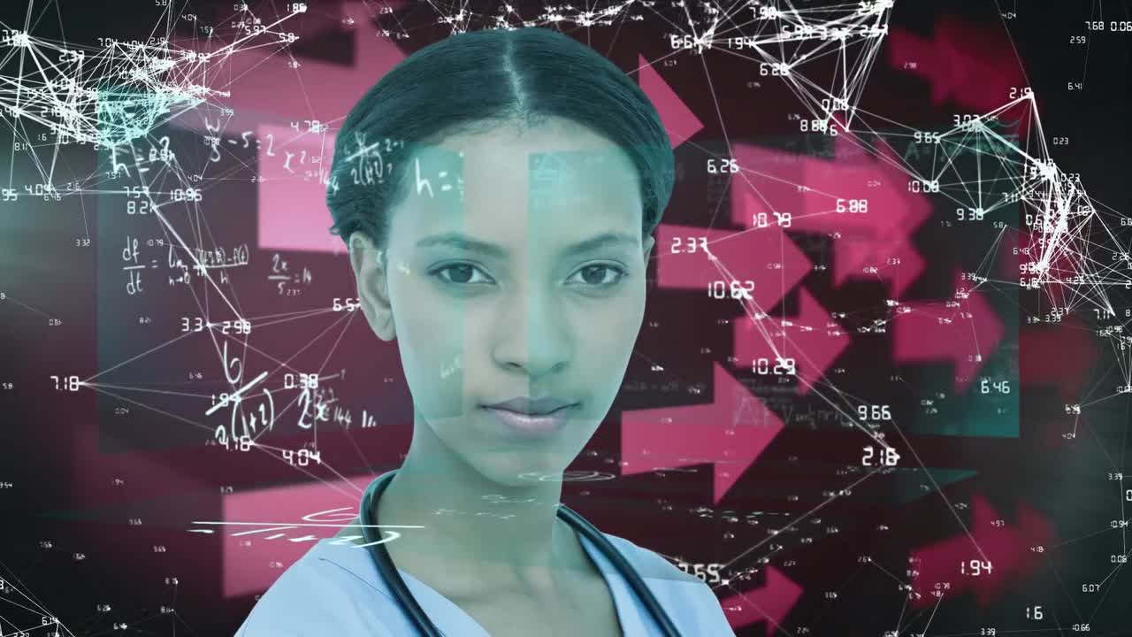 red de conexiones contra la doctora y las flechas rojas