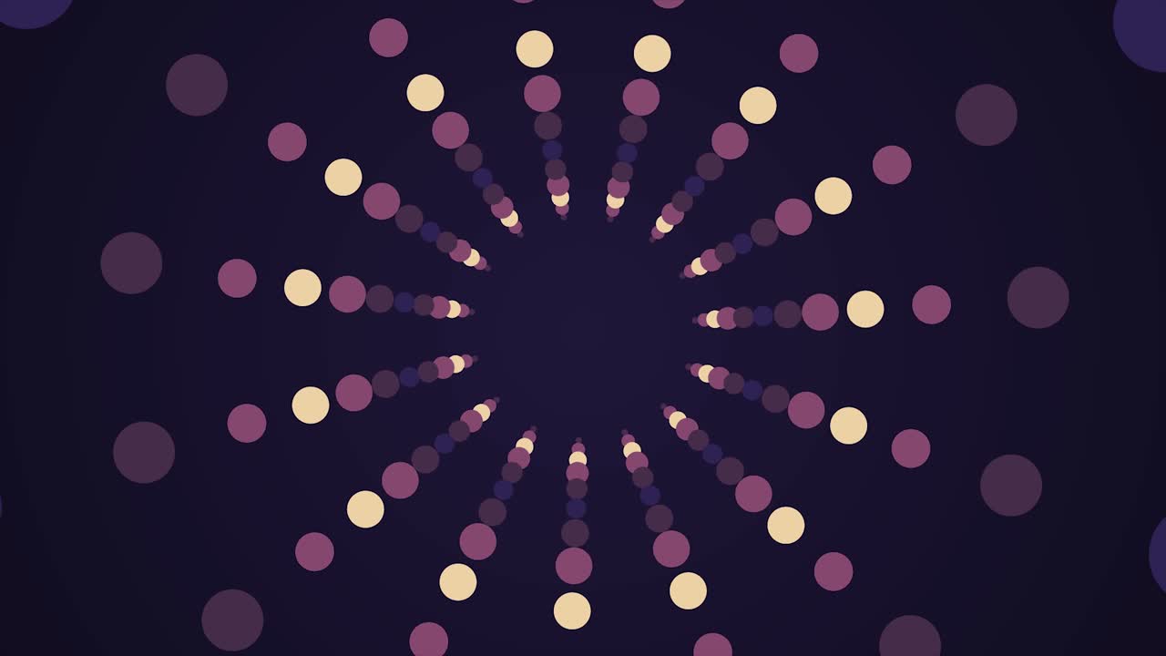 patrón circular abstracto con puntos de colores