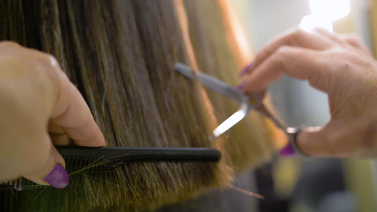 Hair Cutting at a Hair Salon