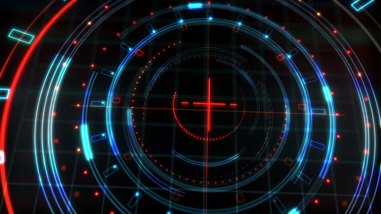 Abstract technological interface aniamtion