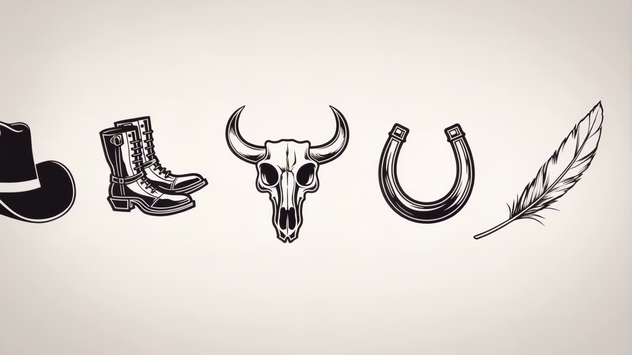 Western and Cowboy Symbols Collection