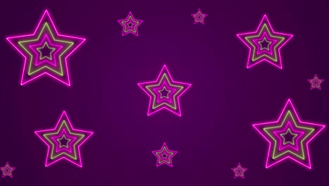 animación de 4k estrellas - fondo de navidad
