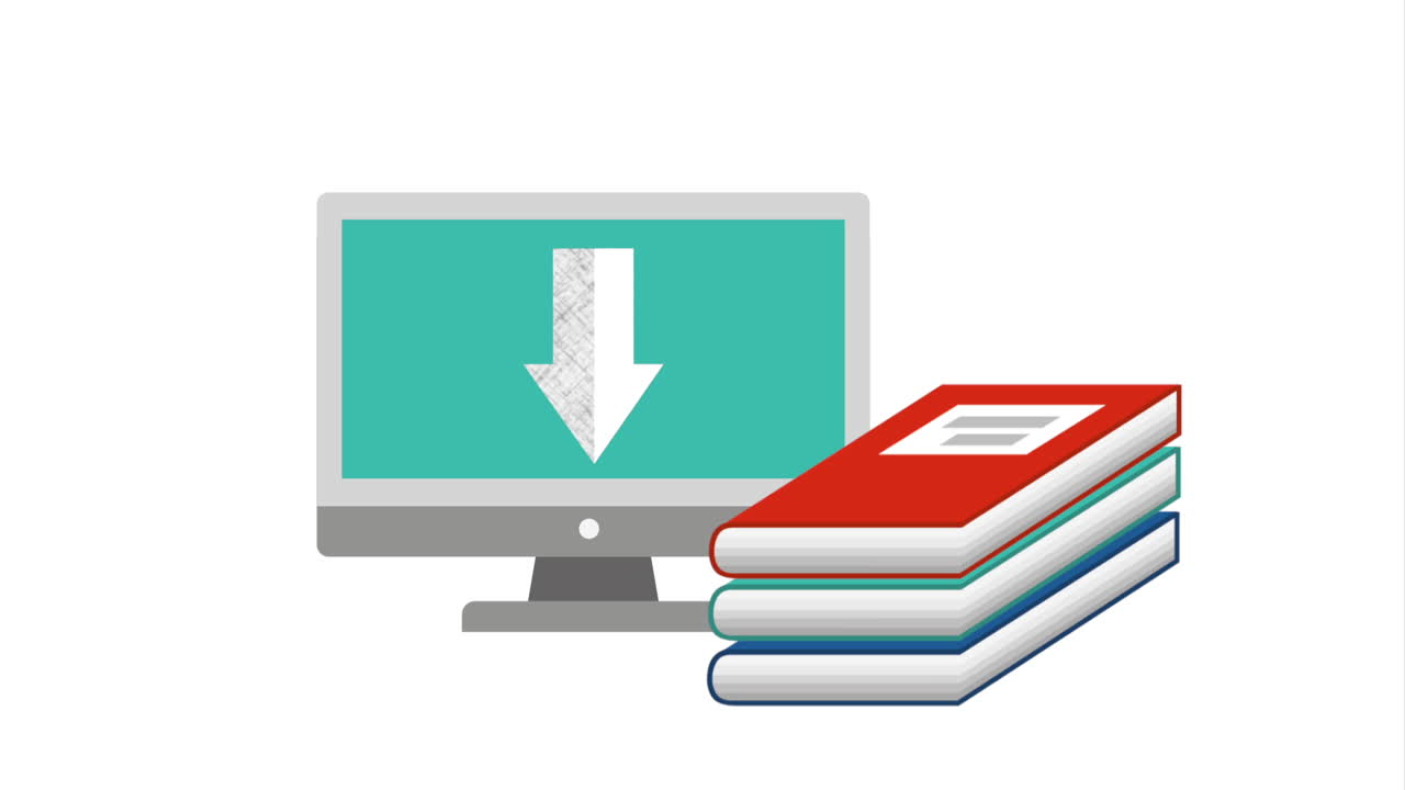 computadora de escritorio con tecnología de libros electrónicos