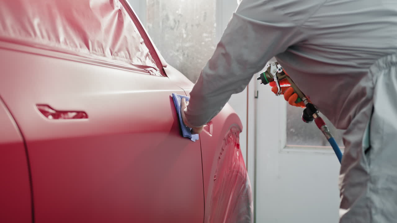 바디 에서 자동차 페인팅