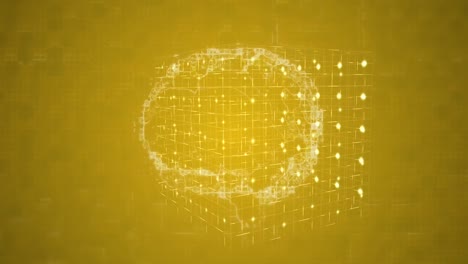 animación de formas en movimiento sobre el cerebro