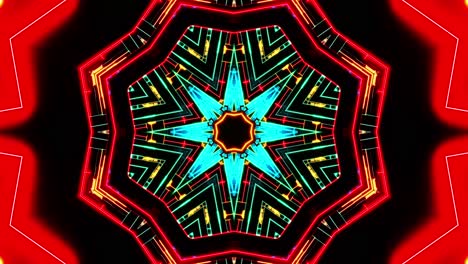flying between moving abstract forms. kaleidoscope vj loop