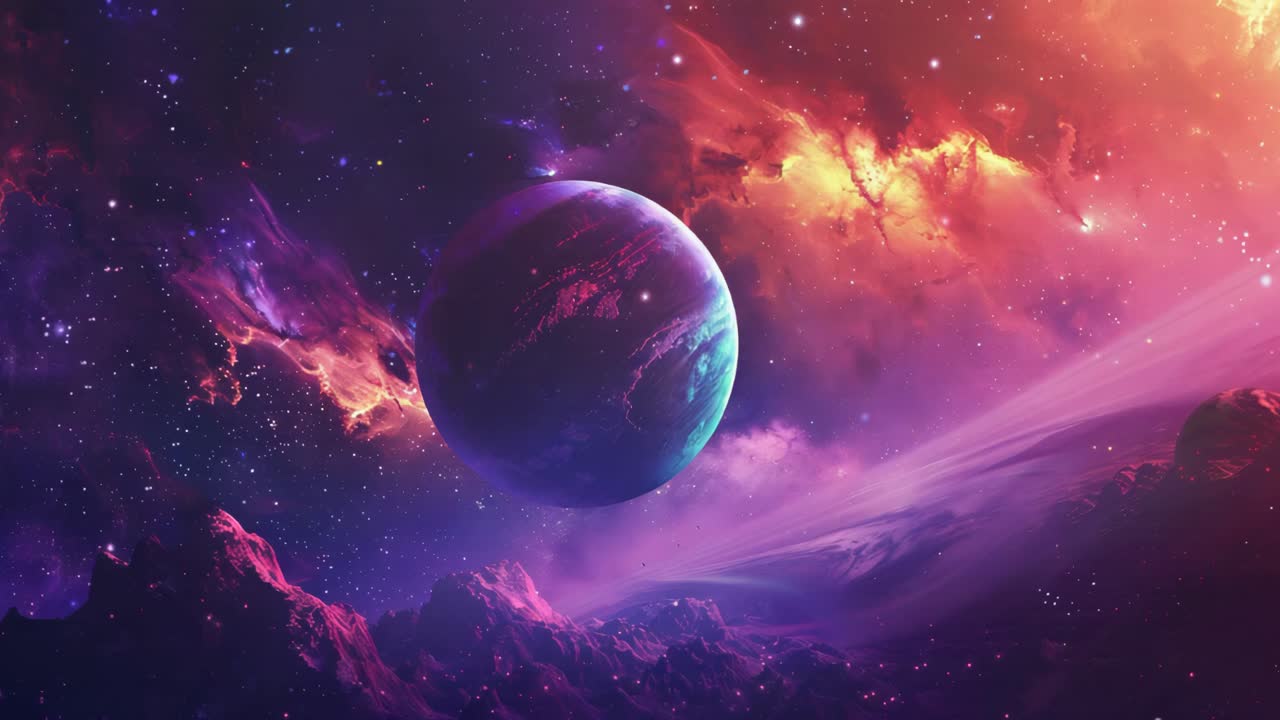 Paisaje de un planeta alienígena