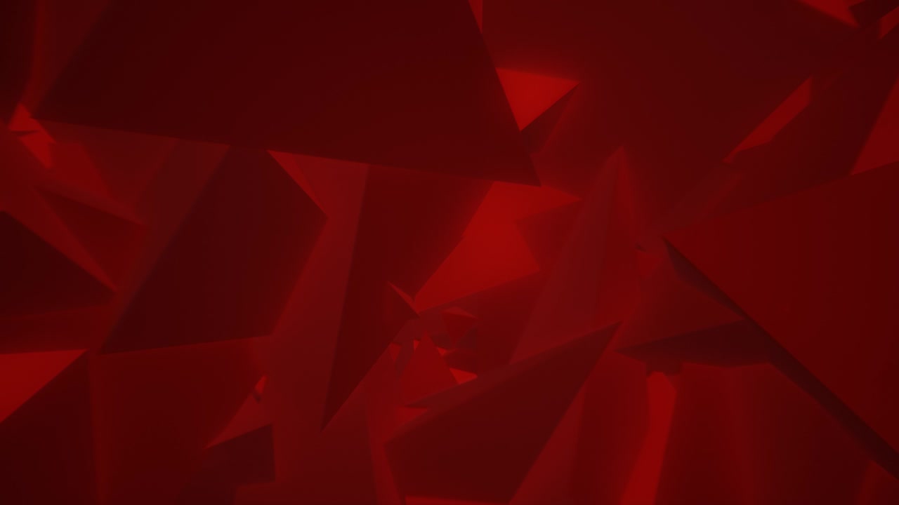 Red Triangles Abstract Looped Background