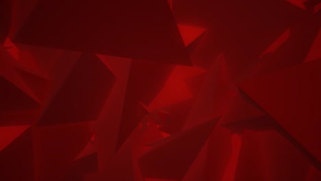 triángulos rojos fondo en bucle abstracto