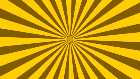 rayos de sol de dibujos animados bucle sin fin