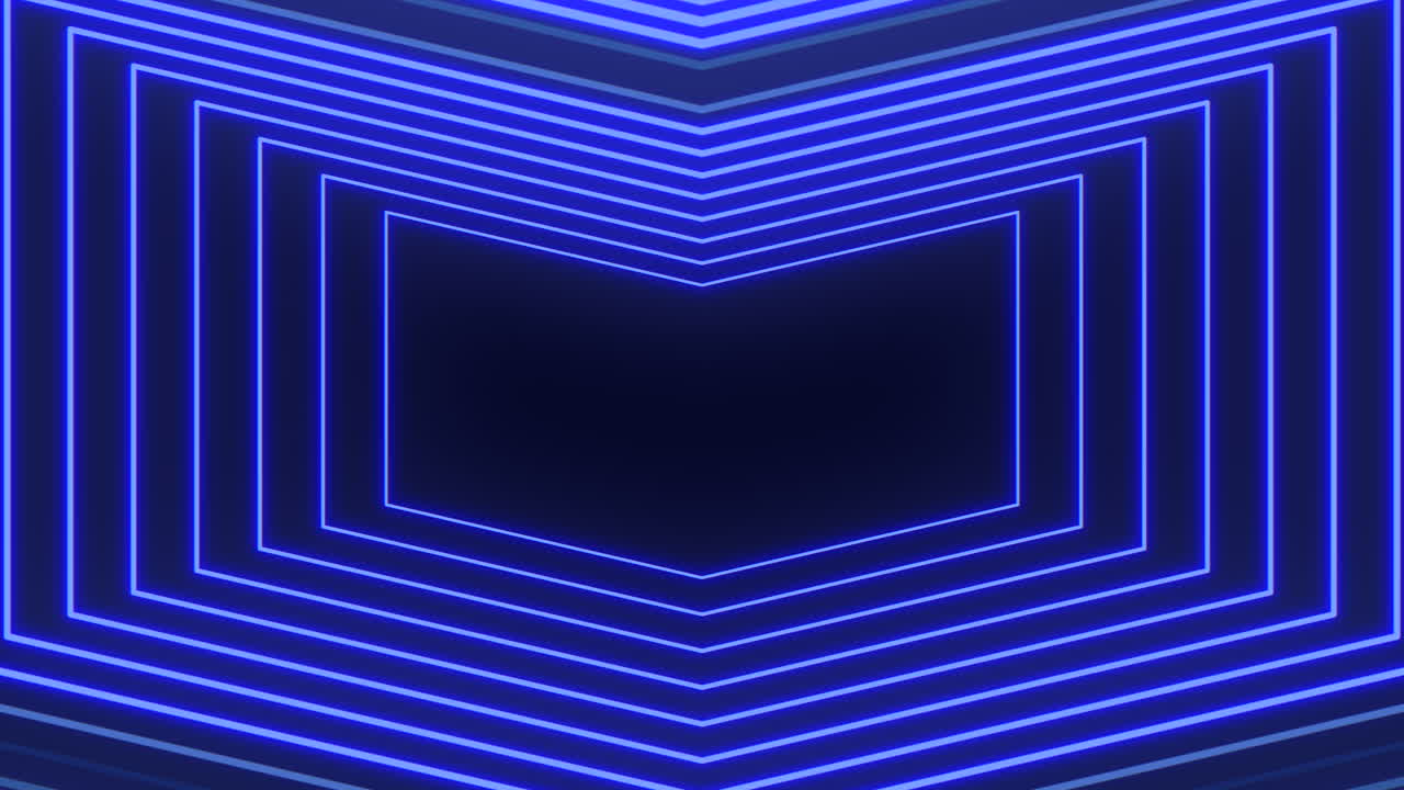 A blue neon pattern featuring a rectangular shape in the center, perfect as a sleek background for web design or graphic projects