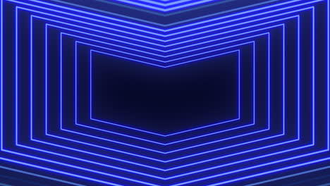 a blue neon pattern featuring a rectangular shape in the center, perfect as a sleek background for web design or graphic projects