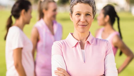 animation of diverse group of diverse group of smiling women