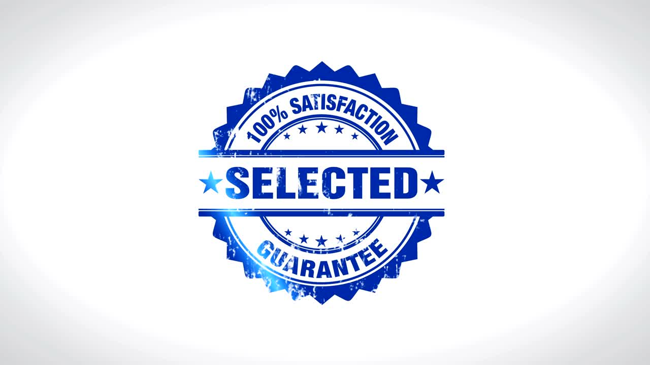 выбранный подписанный текст штампа деревянная анимация штампа.