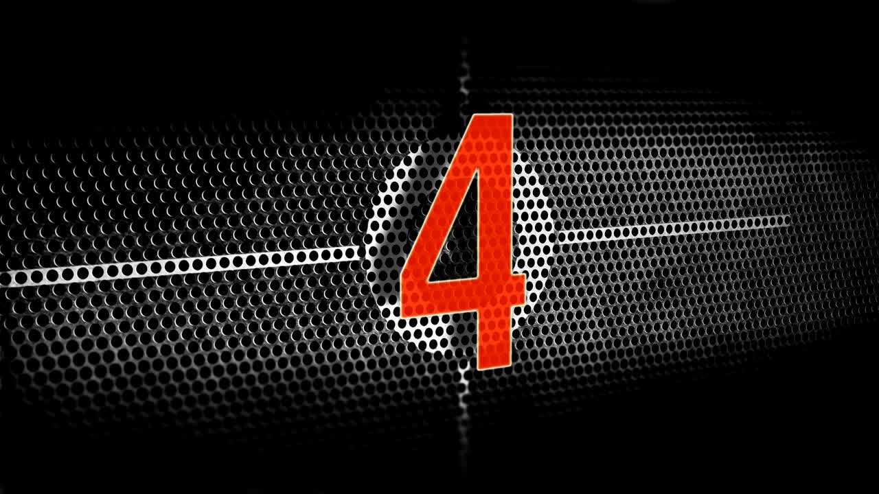 Countdown technological video background