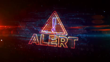 alert symbol abstract loopable animation