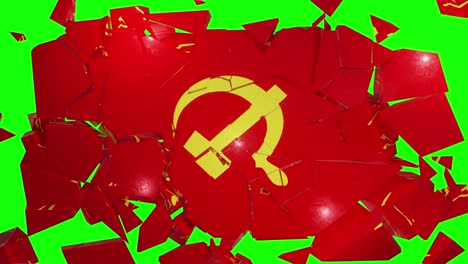 communist communism flag russia ussr soviet cold war socialist hammer sickle 4k