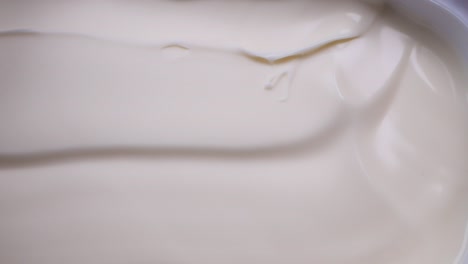 creamy dairy product in container