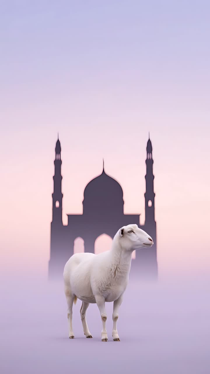 Eid al-Adha Moschea Sfondo islamico 4K