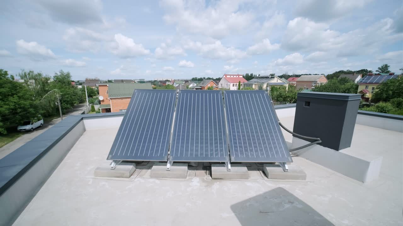 sistemas de calefacción, ventilación y aire acondicionado. bomba de calor en el techo