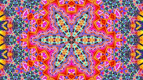 beautiful abstract kaleidoscope that shines, a radiant light that regulates the subtle movements