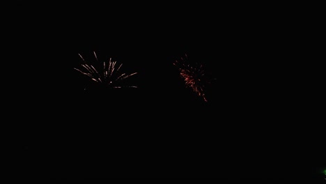 two fireworks simultaneously at fonte da telha at the end of the year 2023