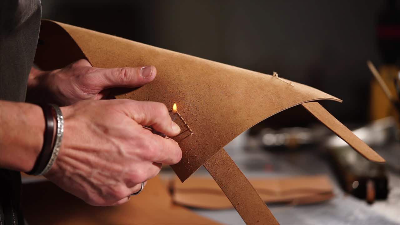 Leather Repair and Finishing Process